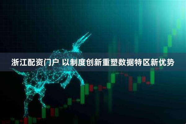 浙江配资门户 以制度创新重塑数据特区新优势